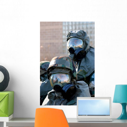 Soldiers Re-locate to Bunker Wall Decal