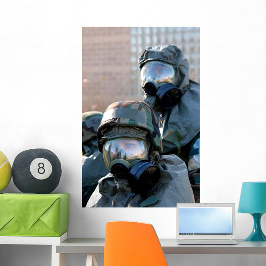 Soldiers Re-locate to Bunker Wall Decal