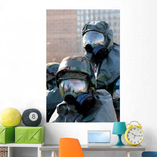 Soldiers Re-locate to Bunker Wall Decal