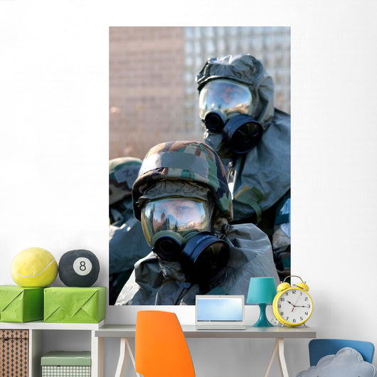 Soldiers Re-locate to Bunker Wall Decal