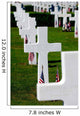 American Flags Rest Front Wall Decal