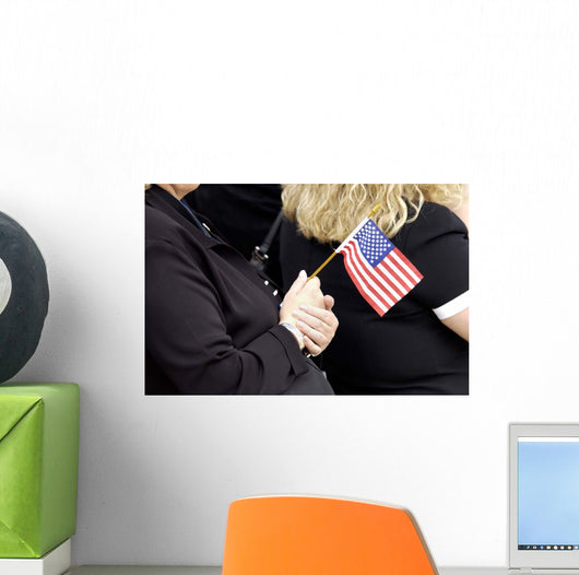 Americans Celebrate Flag Day Wall Decal