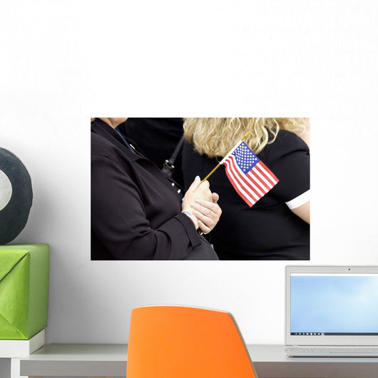 Americans Celebrate Flag Day Wall Decal