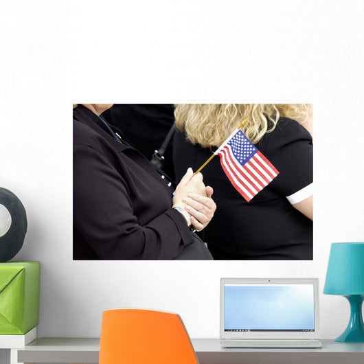 Americans Celebrate Flag Day Wall Decal