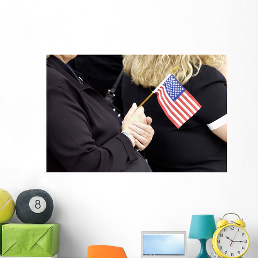 Americans Celebrate Flag Day Wall Decal