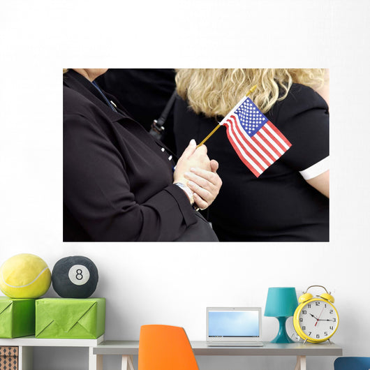 Americans Celebrate Flag Day Wall Decal
