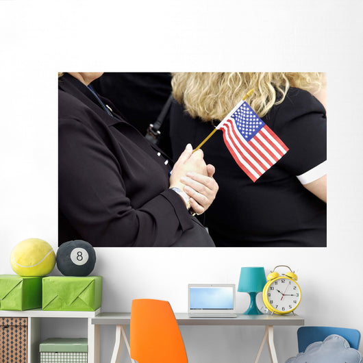 Americans Celebrate Flag Day Wall Decal