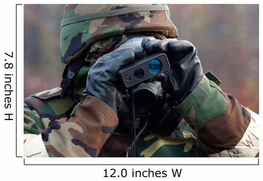Airman Uses Range Finder Wall Decal