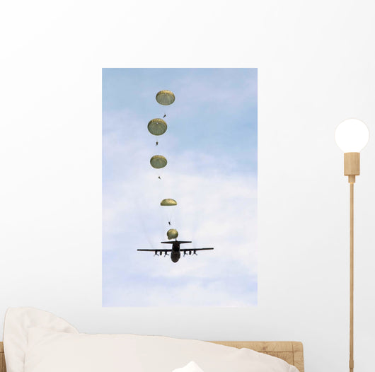 Students Jump from C-130 Wall Decal