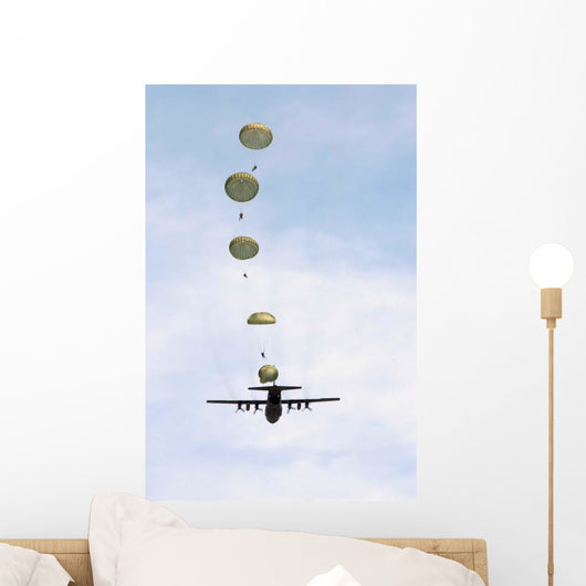 Students Jump from C-130 Wall Decal