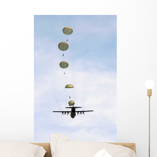 Students Jump from C-130 Wall Decal