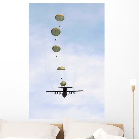 Students Jump from C-130 Wall Decal