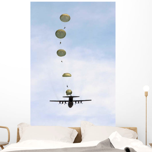 Students Jump from C-130 Wall Decal