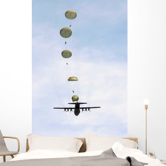 Students Jump from C-130 Wall Decal