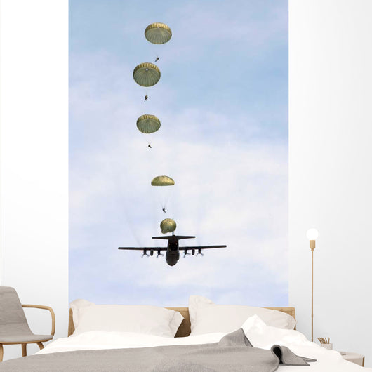 Students Jump from C-130 Wall Decal