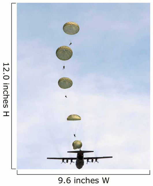 Students Jump from C-130 Wall Decal