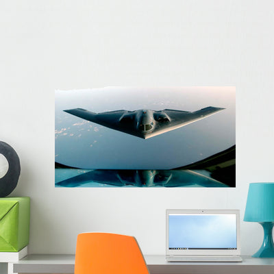 B-2 Spirit Takes Fuel Wall Decal Design 2 shown on a wall