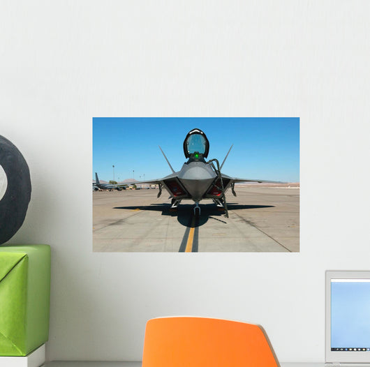 F A-22 Raptor Sits Wall Decal