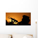Traffic Ceases Iraq Border Wall Decal