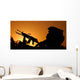 Traffic Ceases Iraq Border Wall Decal