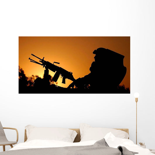 Traffic Ceases Iraq Border Wall Decal