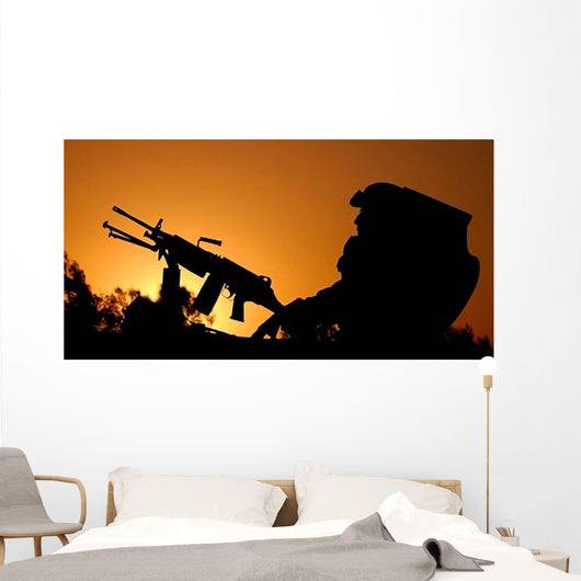 Traffic Ceases Iraq Border Wall Decal