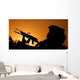Traffic Ceases Iraq Border Wall Decal