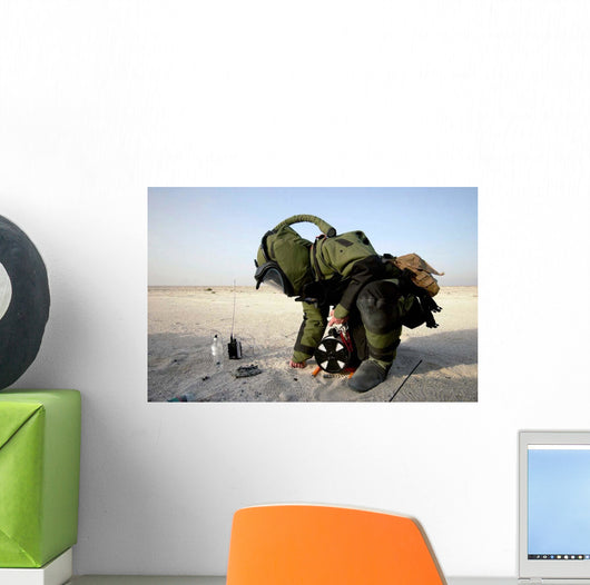 Technician Dressed Eod-8 Explosive Wall Decal