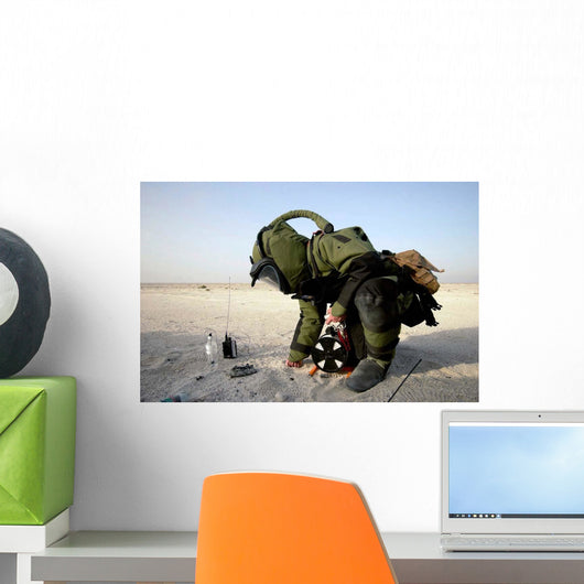 Technician Dressed Eod-8 Explosive Wall Decal