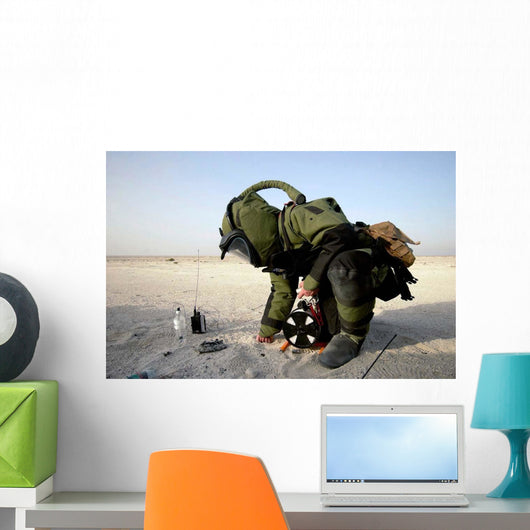 Technician Dressed Eod-8 Explosive Wall Decal