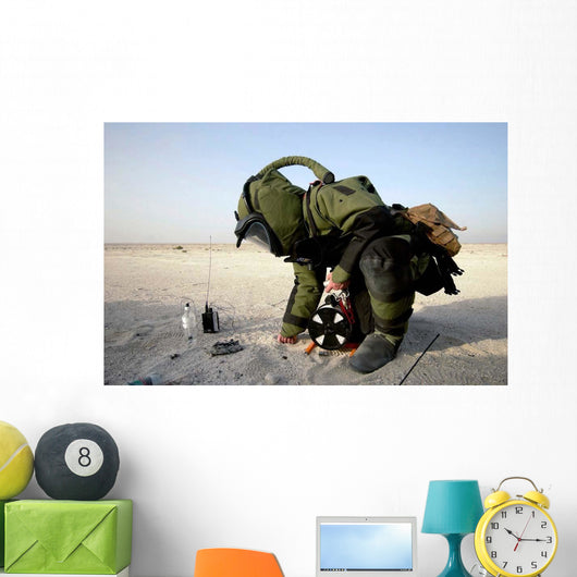 Technician Dressed Eod-8 Explosive Wall Decal