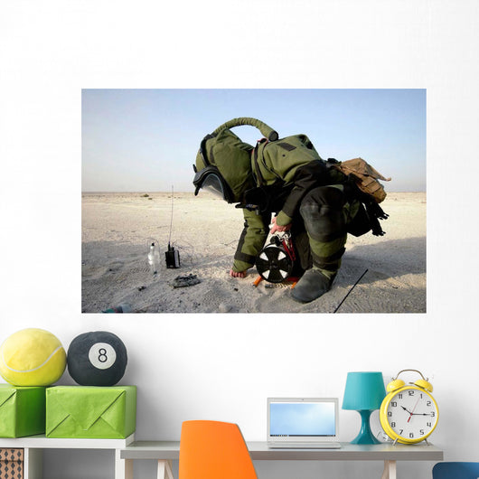 Technician Dressed Eod-8 Explosive Wall Decal