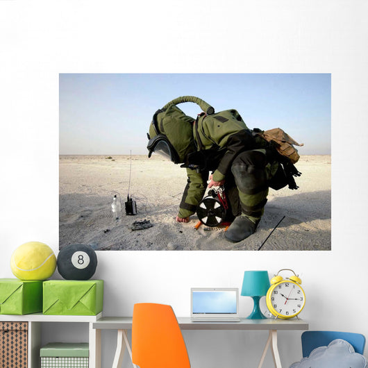 Technician Dressed Eod-8 Explosive Wall Decal