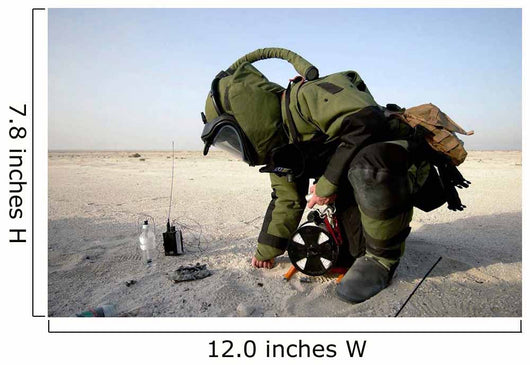 Technician Dressed Eod-8 Explosive Wall Decal