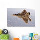 F-22a Raptor Aggressively Banks Wall Decal