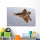 F-22a Raptor Aggressively Banks Wall Decal