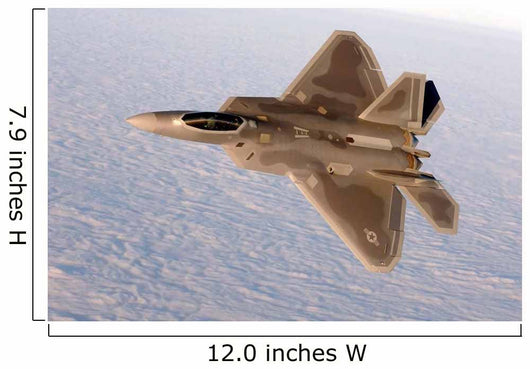 F-22a Raptor Aggressively Banks Wall Decal