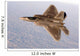 F-22a Raptor Aggressively Banks Wall Decal