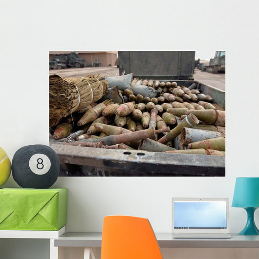 Pieces Weapons and Ammunition Wall Decal