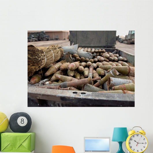 Pieces Weapons and Ammunition Wall Decal