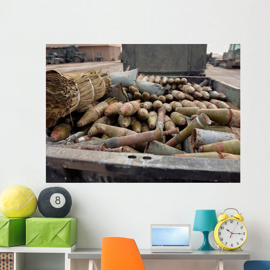 Pieces Weapons and Ammunition Wall Decal