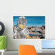 Airman Waits to Process Wall Decal