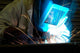 Technician Welds Metal Together Wall Decal