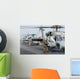 Helicopter Crews Change out Wall Decal