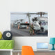 Helicopter Crews Change out Wall Decal