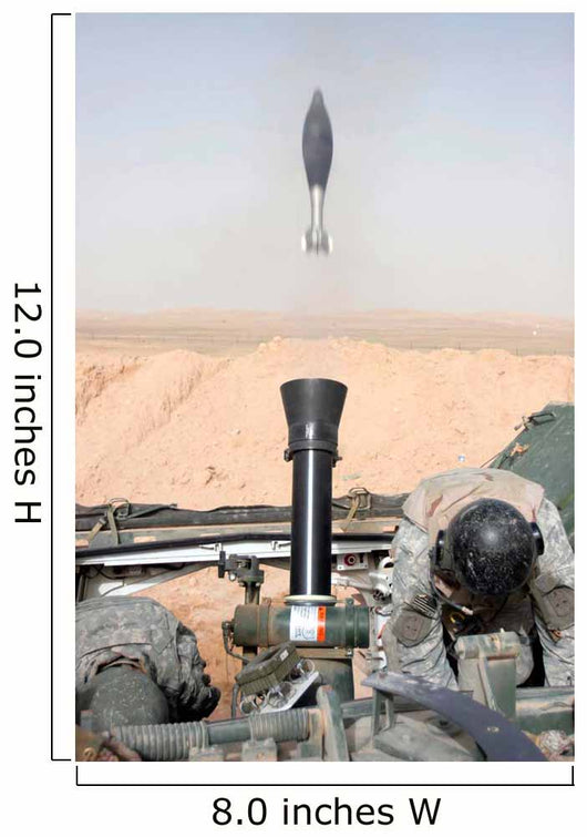 Mortar Is Fired from Wall Decal