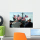 Family Members Wave Flags Wall Decal