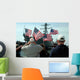 Family Members Wave Flags Wall Decal