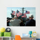Family Members Wave Flags Wall Decal
