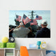 Family Members Wave Flags Wall Decal